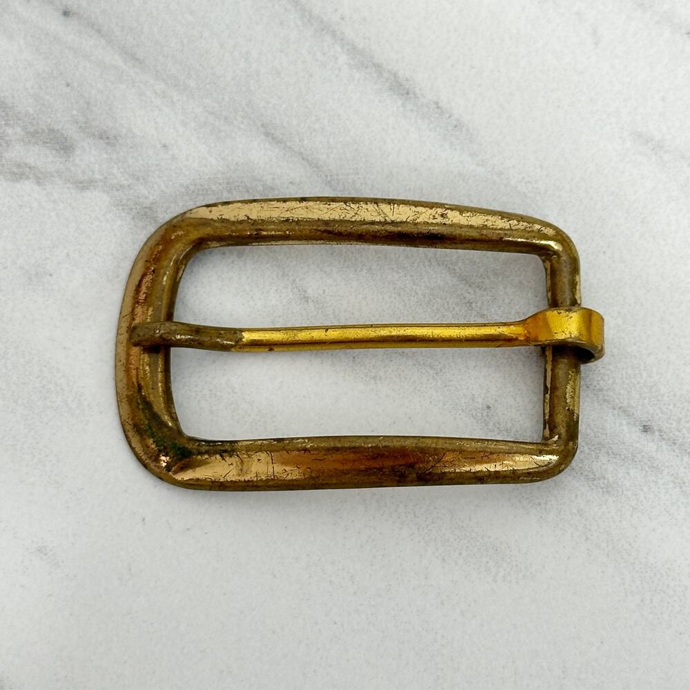 Hickok USA Vintage Small Gold Tone Simple Basic Belt Buckle